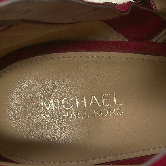 Michael - Michael Kors Sexy Red Stiletto Peep Toe Heels Size 10 M | 40 M - Picture 6 of 15